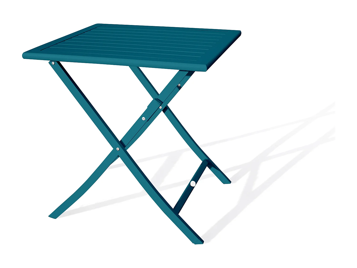 Table de Jardin Pliante "Marius" 70cm Bleu Canard