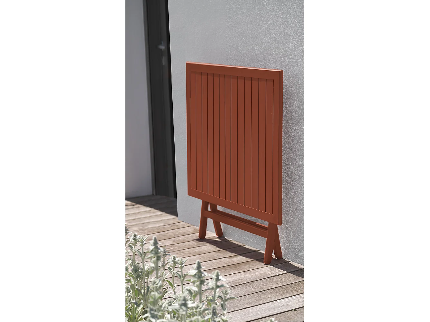 Table de Jardin Pliante "Marius" 70cm Terracotta