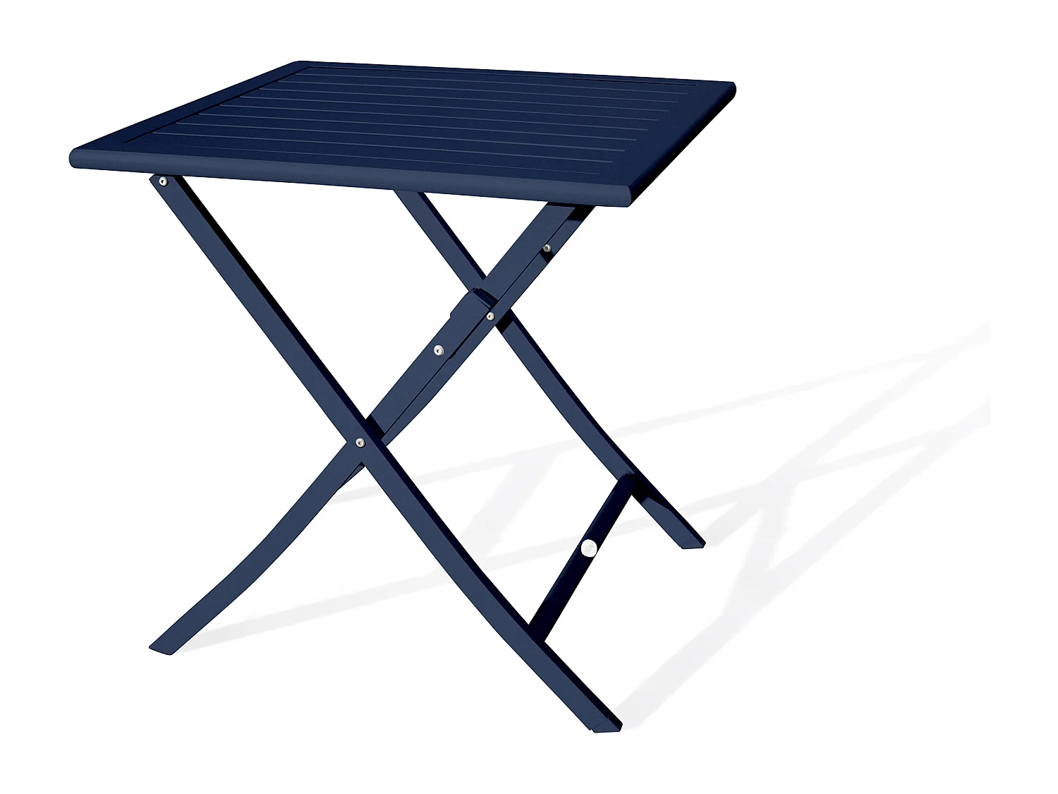 Table de Jardin Pliante "Marius" 70cm Bleu Marine