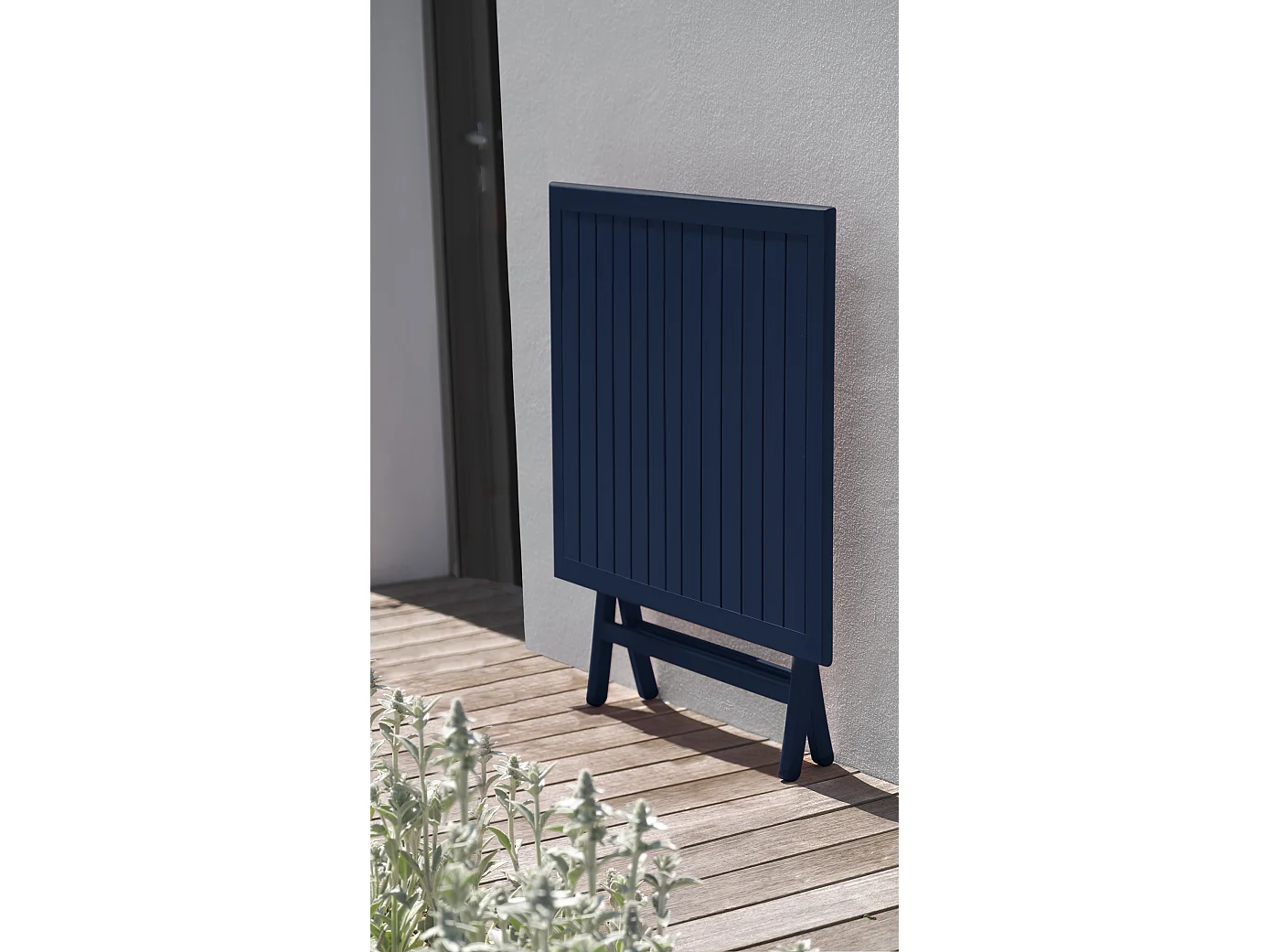 Table de Jardin Pliante "Marius" 70cm Bleu Marine