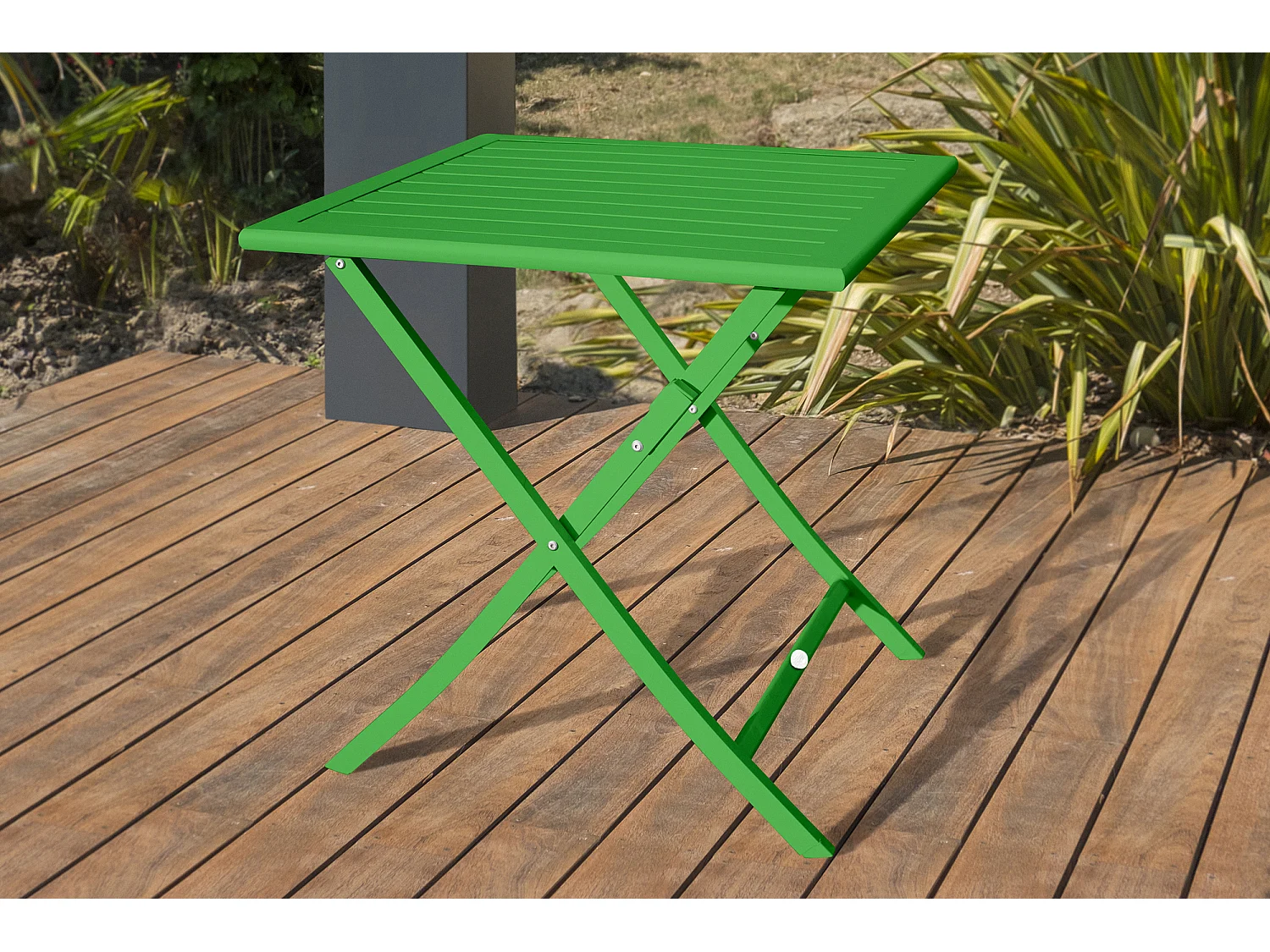Gartenklapptisch, Aluminium, grün
