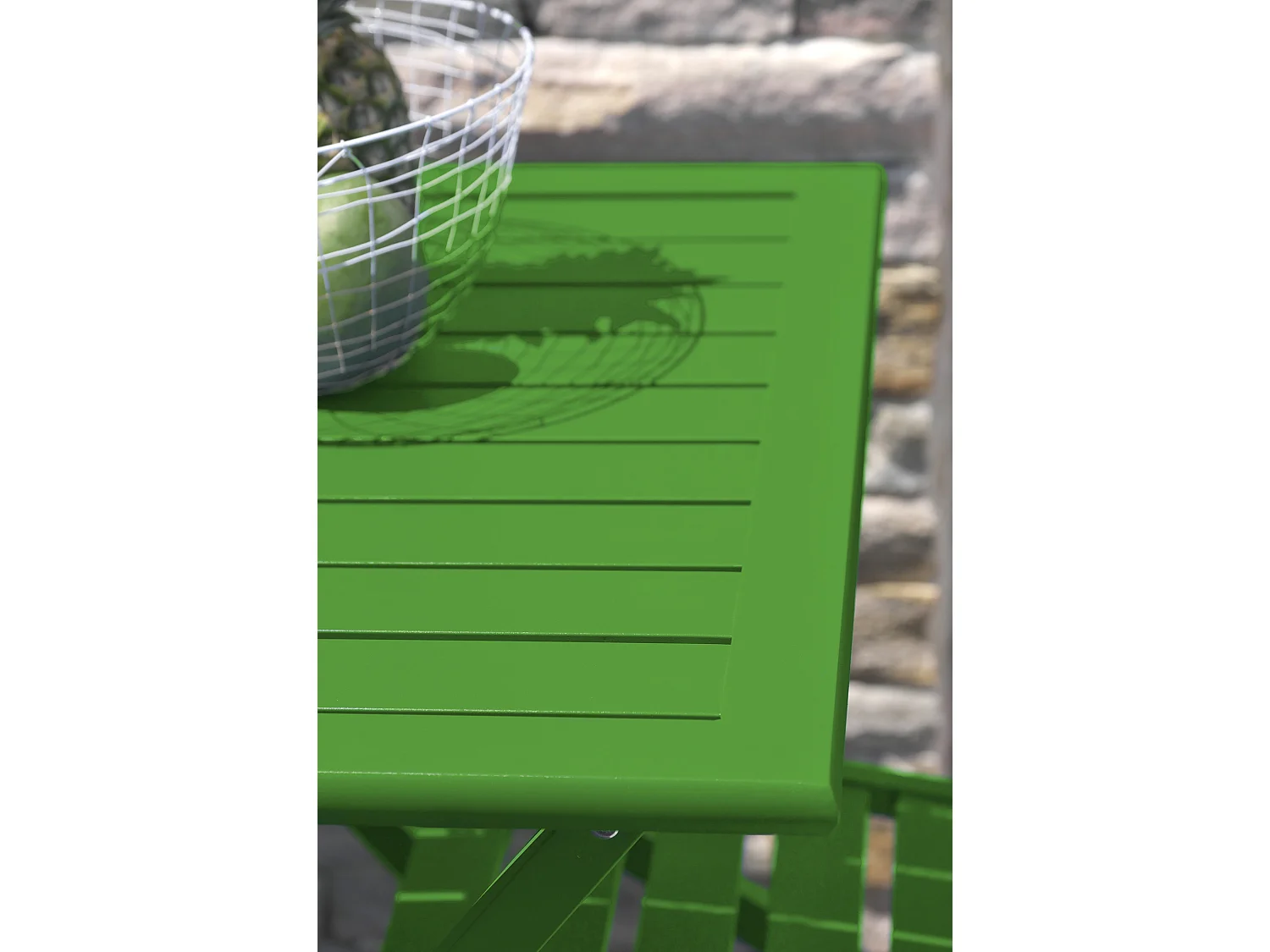 Gartenklapptisch, Aluminium, grün