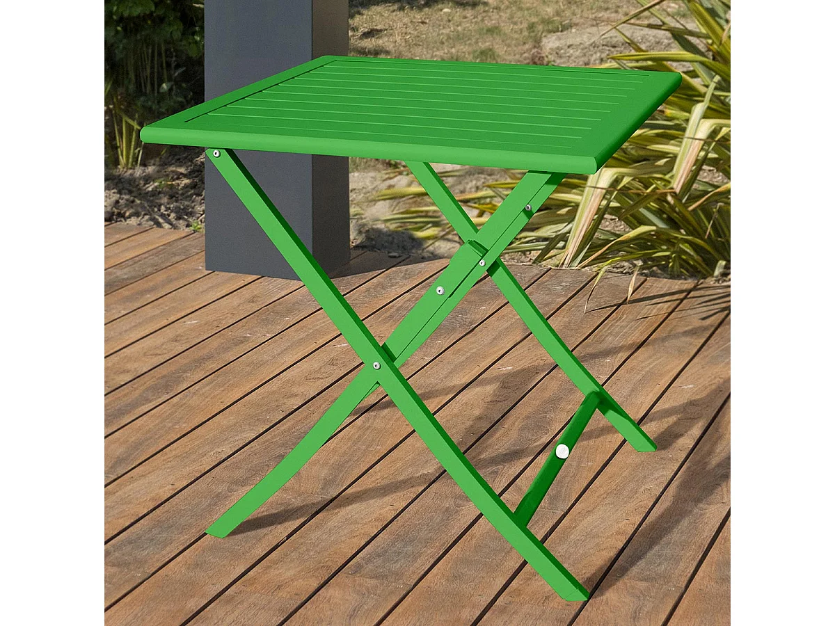 Table de Jardin Pliante "Marius" 70cm Vert Prairie