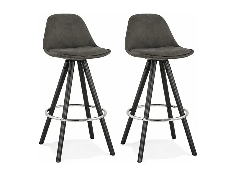 Lot de 2 tabourets snack mi-hauteur TALIA