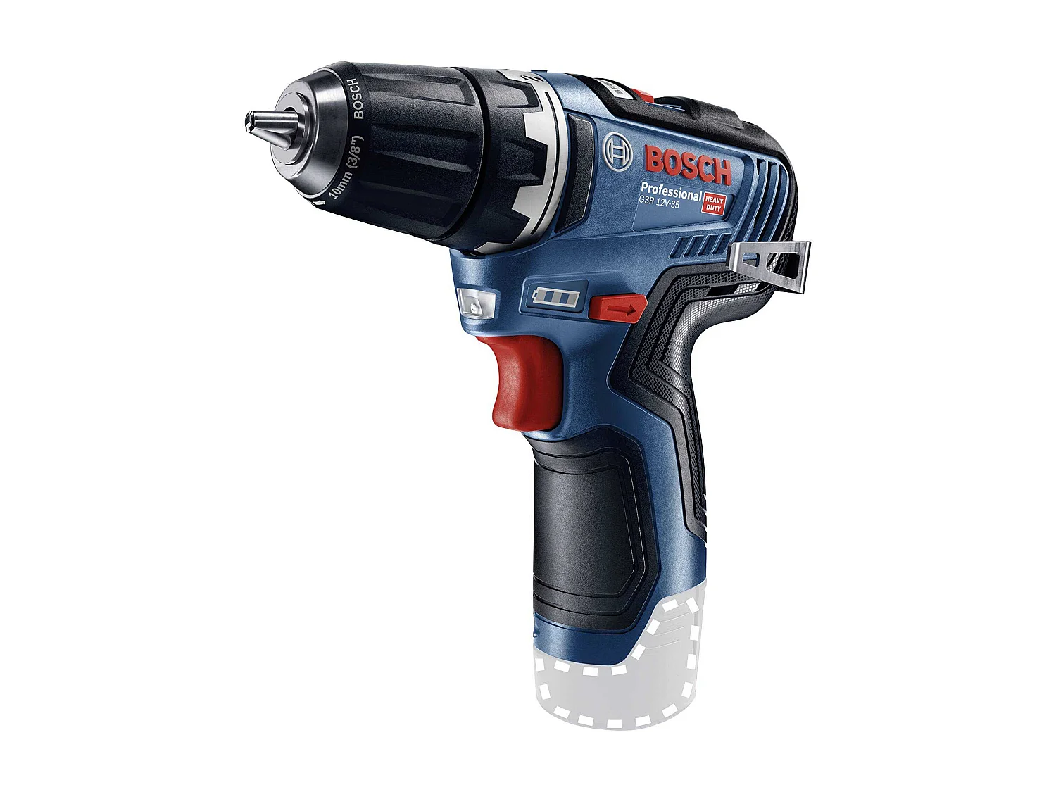 Parafusadeira e furadeira sem fio Bosch GSR 12V-35 Professional 12V, 35 Nm, 2 velocidades, mandril de 10 mm, sem bateria