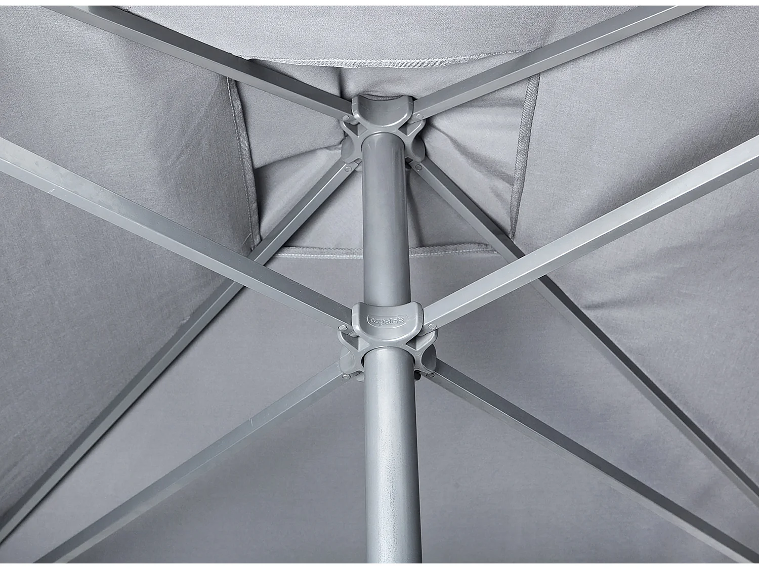 Parasol Ouverture Push-Up "Eolo" 250cm Gris Anthracite