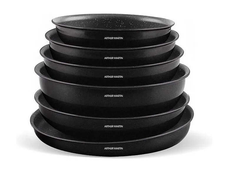 Arthur Martin AM558 inductiekookset 20-delig aluminium 2,5 mm met afneembare handgreep en luchtdichte deksels