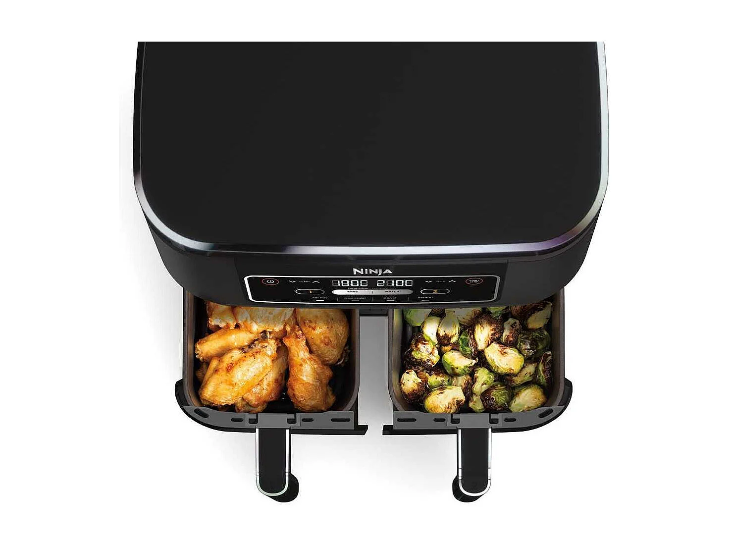 Friteuse sans huile NINJA - Foodi AF200EU - Capacité 7,6L - Double cuve - 4 programmes de cuisson - 2400W