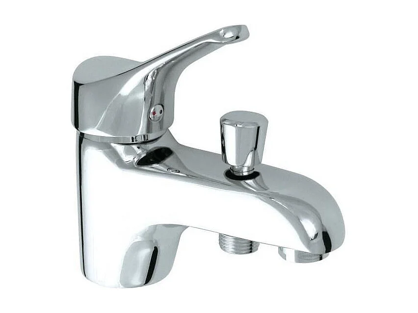 Mechaniczny mieszacz wannowo-prysznicowy Edinburgh z białego mosiądzu, ceramiczna wkładka Ø40mm, oszczędność wody, klasyczny styl