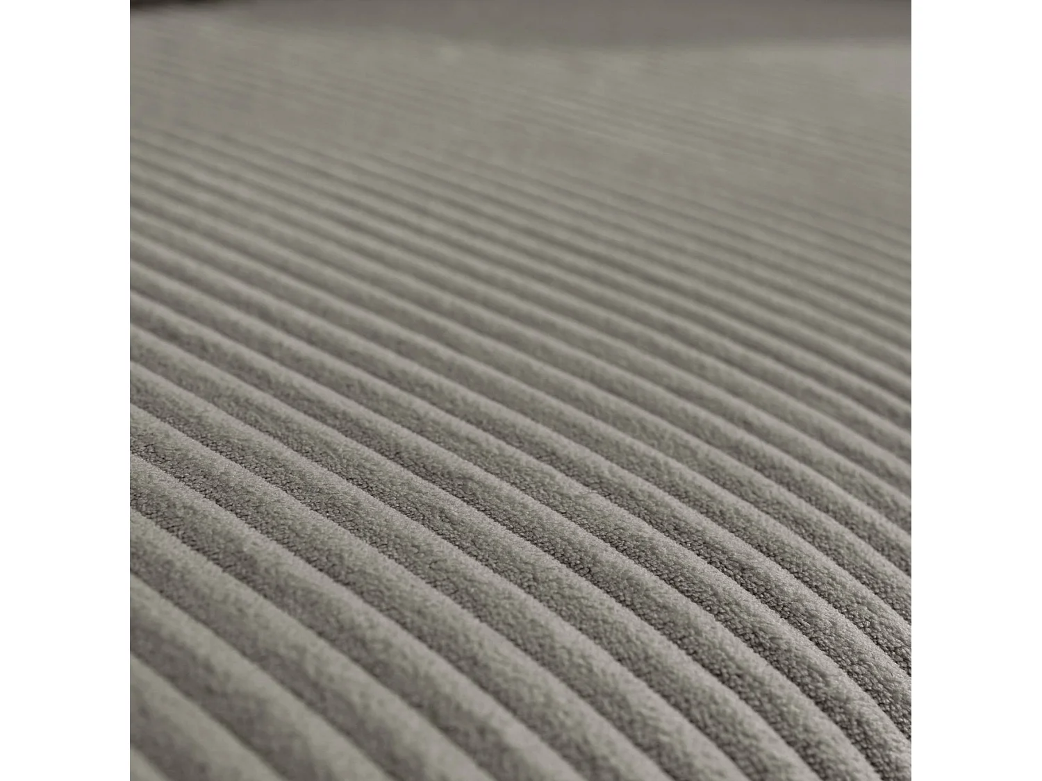 Divano letto angolare reversibile in velluto a coste, 3 posti, grigio