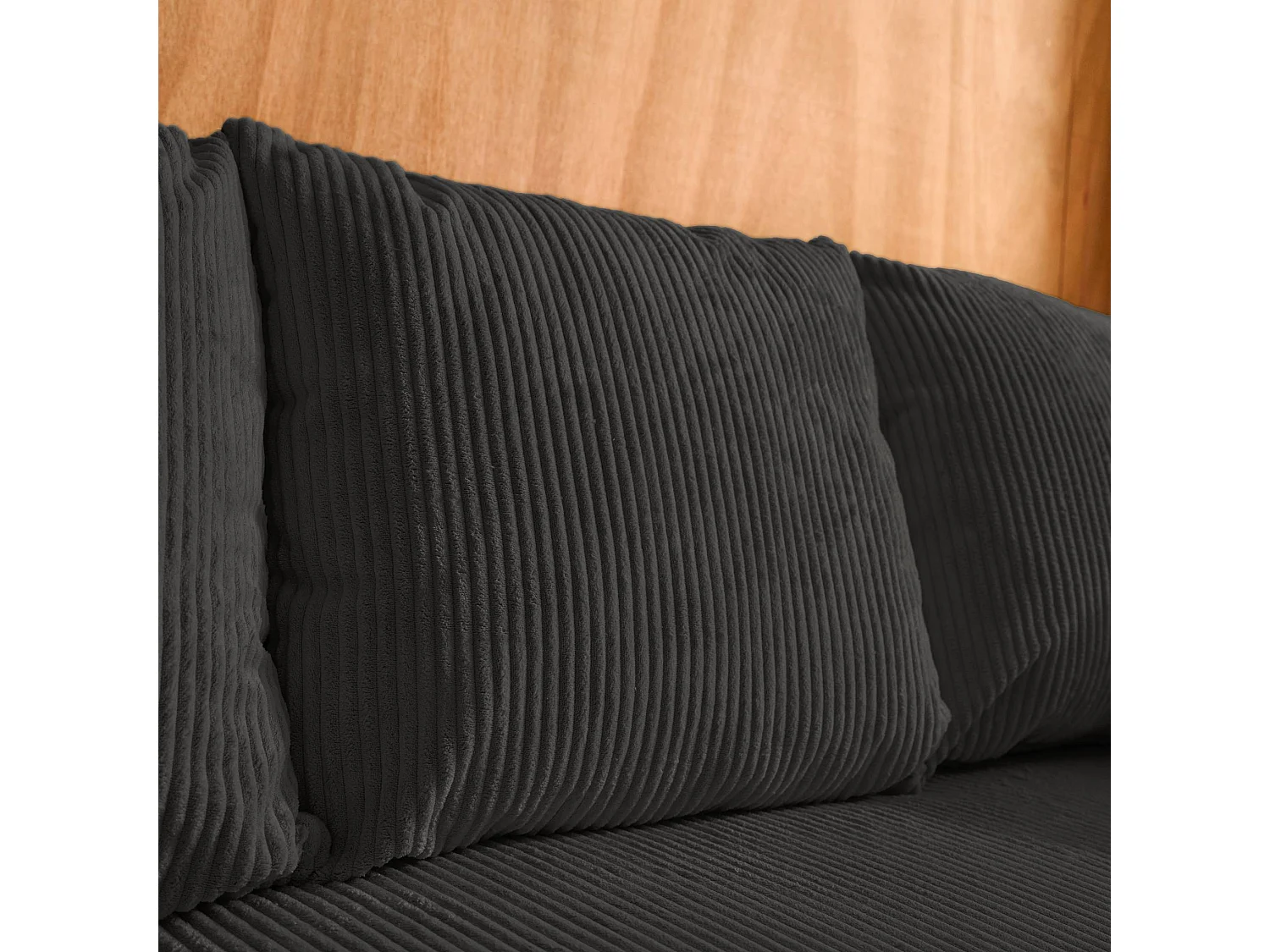 Divano letto angolare reversibile in velluto a coste, 3 posti,