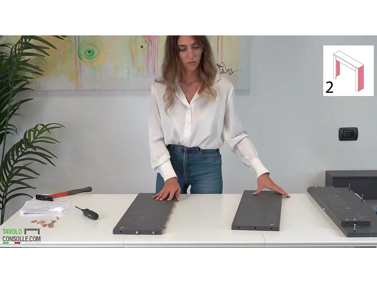 MAIRA - Ensemble console avec deux bancs extensibles - Dimensions intégrées 42 x 90 x 75 cm Anthracite - Livraison gratuite