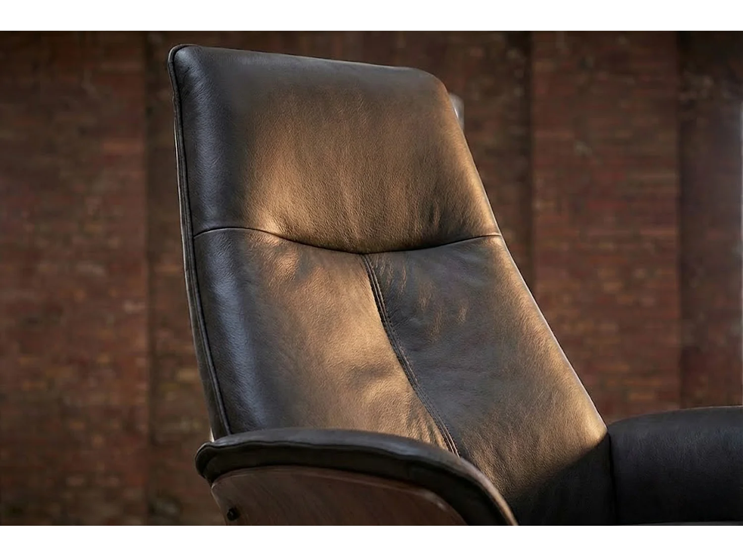 Poltrona relax - antracite Tessuto in fibra di pelle - FERREIRA