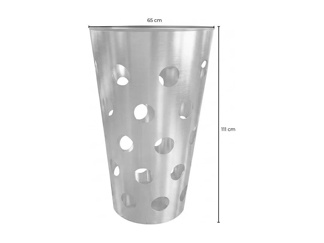 Tavolo da bar - argento metallo - 65 x 65 cm - VINO