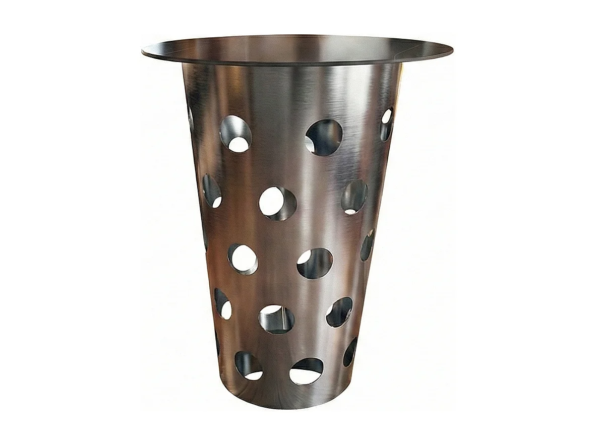 Tavolo da bar - argento metallo - 80 x 80 cm - VINO