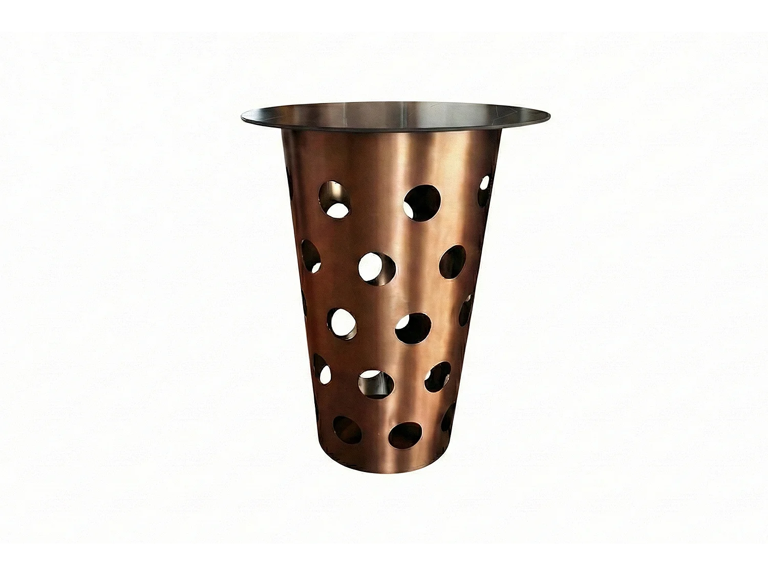 Tavolo da bar - Rosa metallo - 80 x 80 cm - VINO