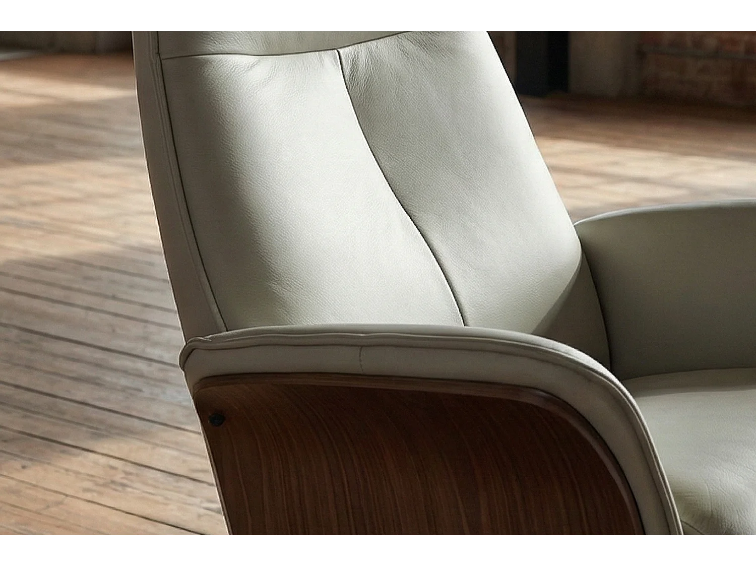 Poltrona relax - Grigio pelle - FERREIRA