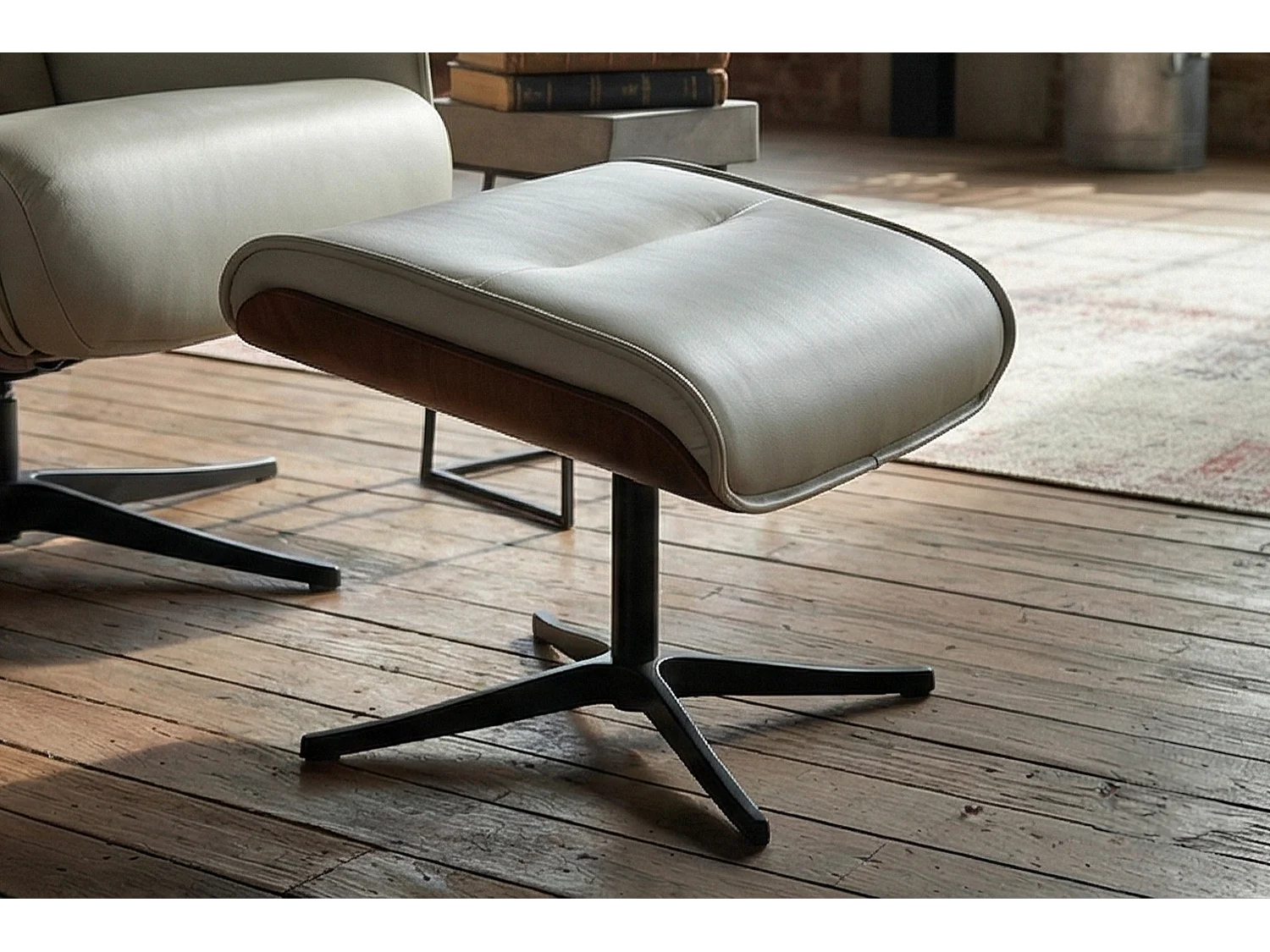 Poltrona relax - Grigio pelle - FERREIRA