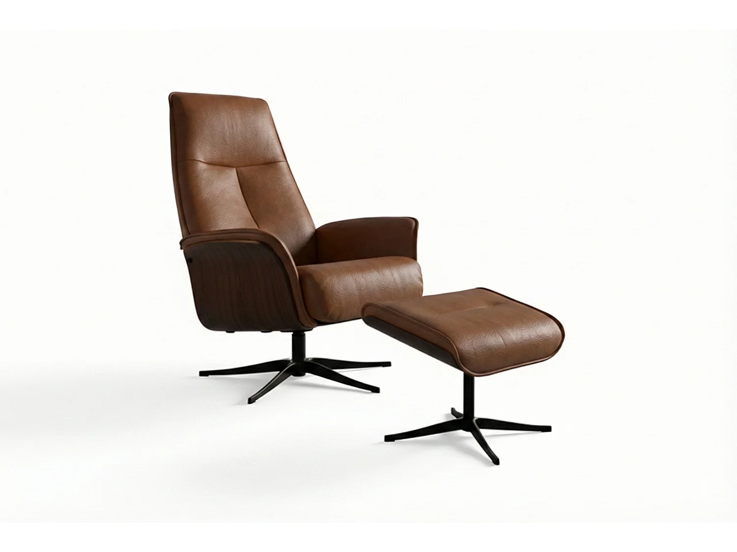Relaxfauteuil - Bruin Leer - FERREIRA