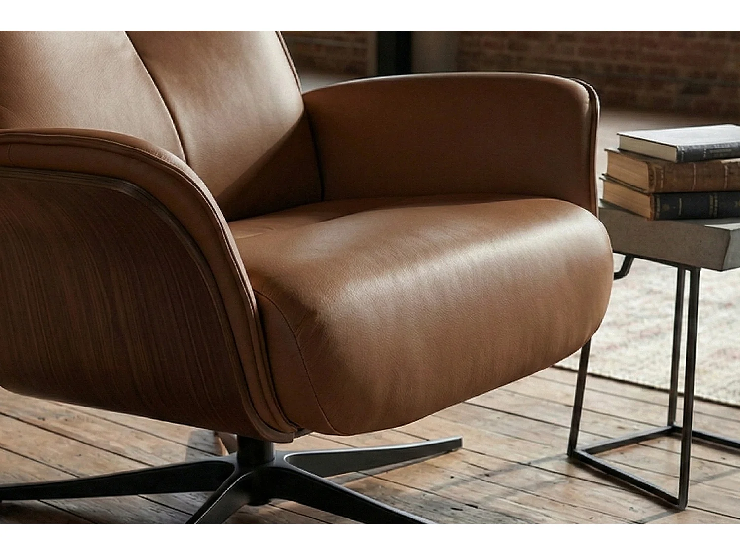 Relaxfauteuil - Bruin Leer - FERREIRA