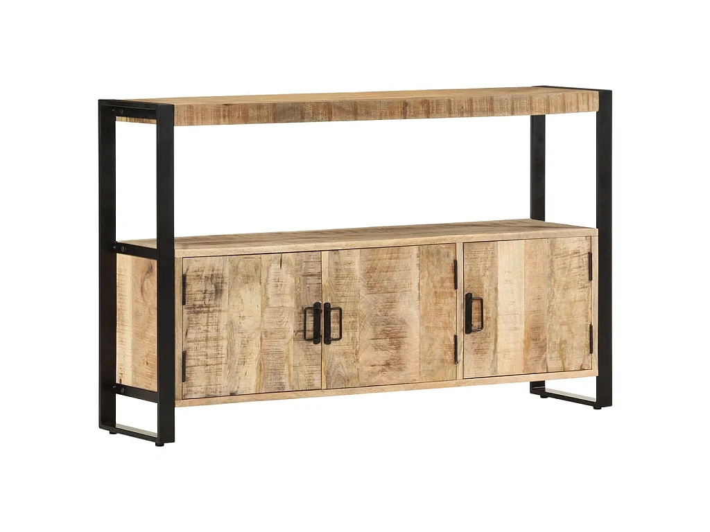 Bijzetkast 120x30x75 cm massief mangohout