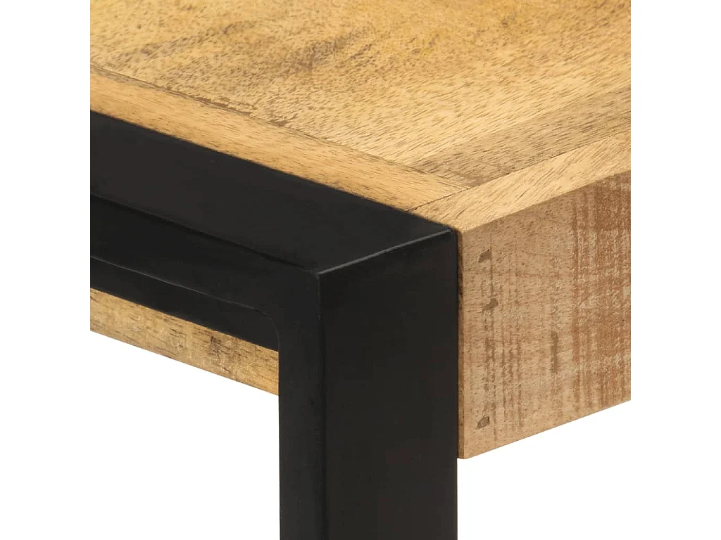 Bijzetkast 120x30x75 cm massief mangohout