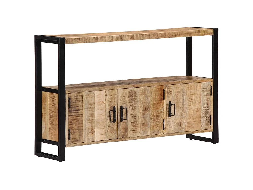 Bijzetkast 120x30x75 cm massief mangohout