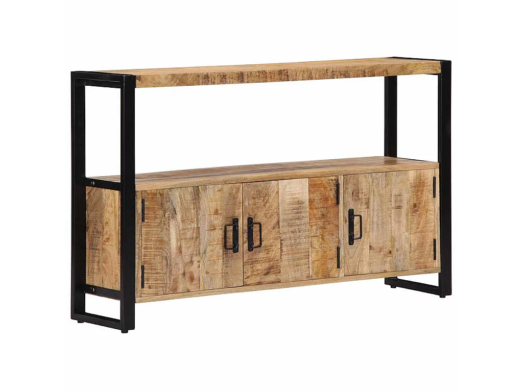 Bijzetkast 120x30x75 cm massief mangohout