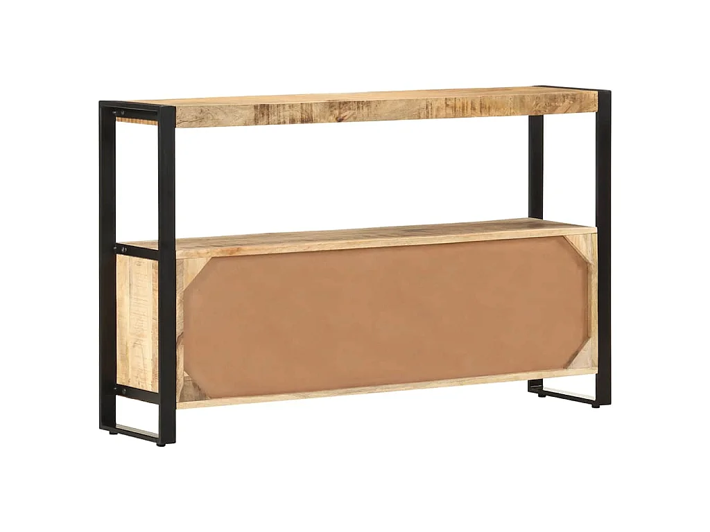 Bijzetkast 120x30x75 cm massief mangohout