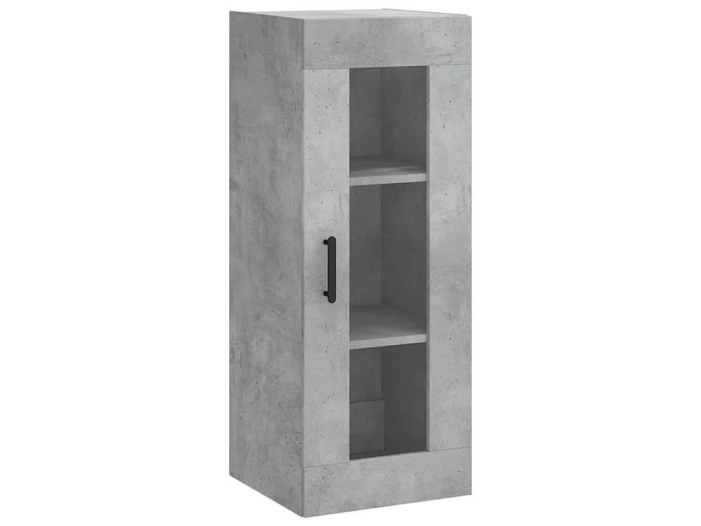 Wandkast 34,5x34x90 cm betongrijs