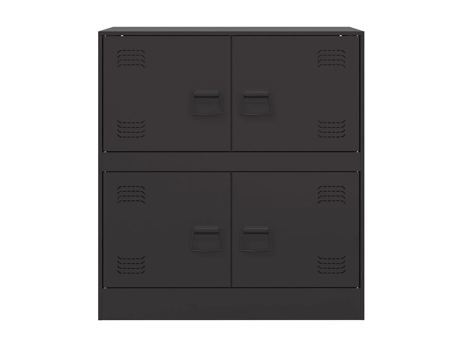 Buffet noir 67x39x73 cm acier