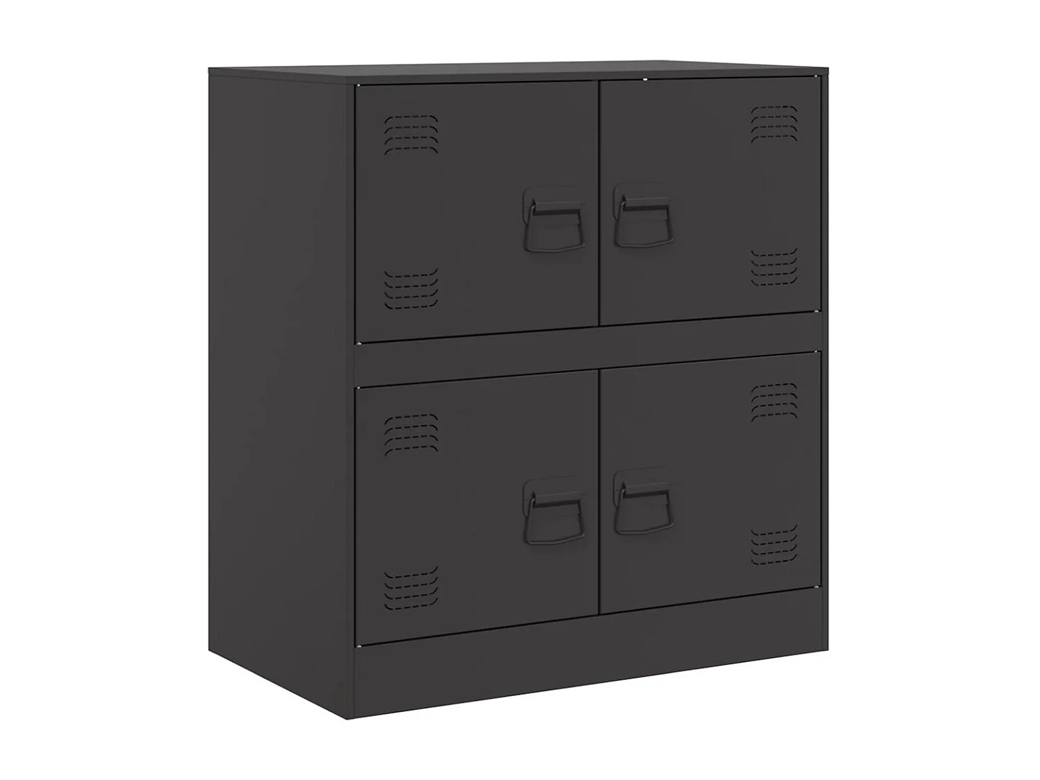 Buffet noir 67x39x73 cm acier