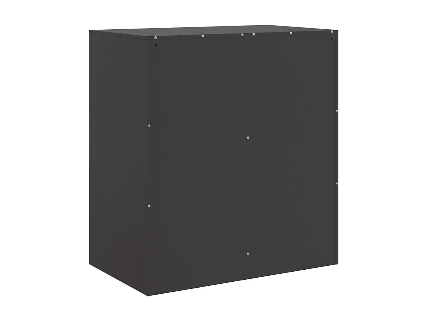 Buffet noir 67x39x73 cm acier