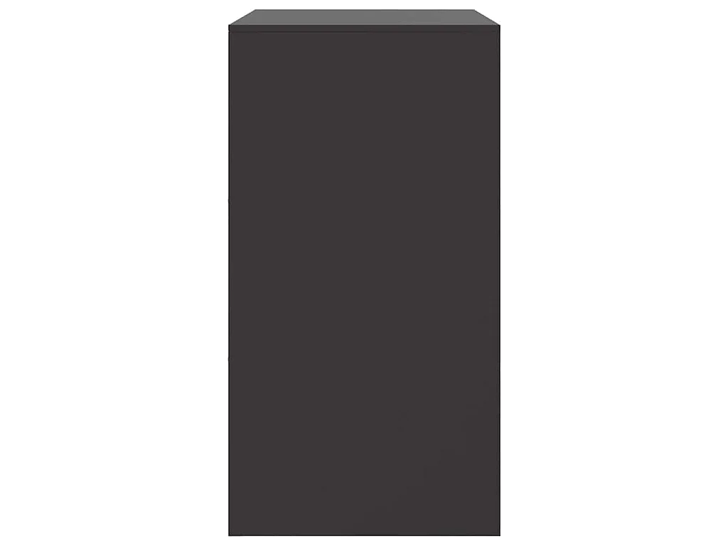 Credenza Nera 67x39x73 cm in Acciaio
