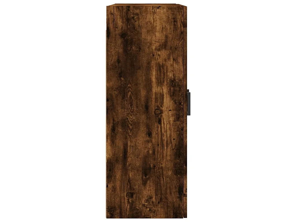 Hangkasten 2 st bewerkt hout gerookt eikenkleurig