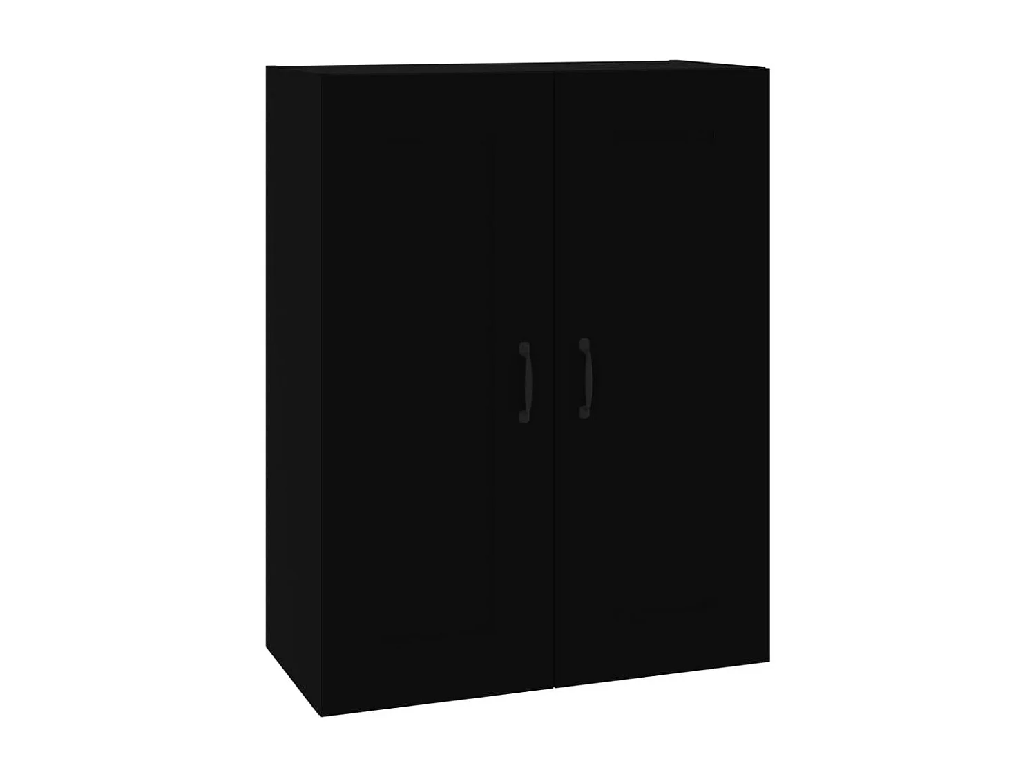 Armário de parede suspenso 69,5x32,5x90 cm preto