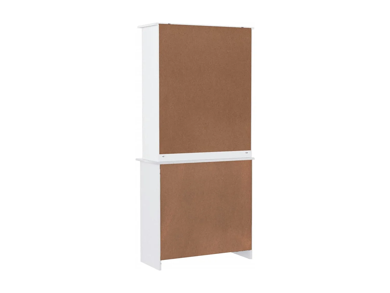 Credenza ALTA Bianca 77x35x165 cm in Legno Massello di Pino