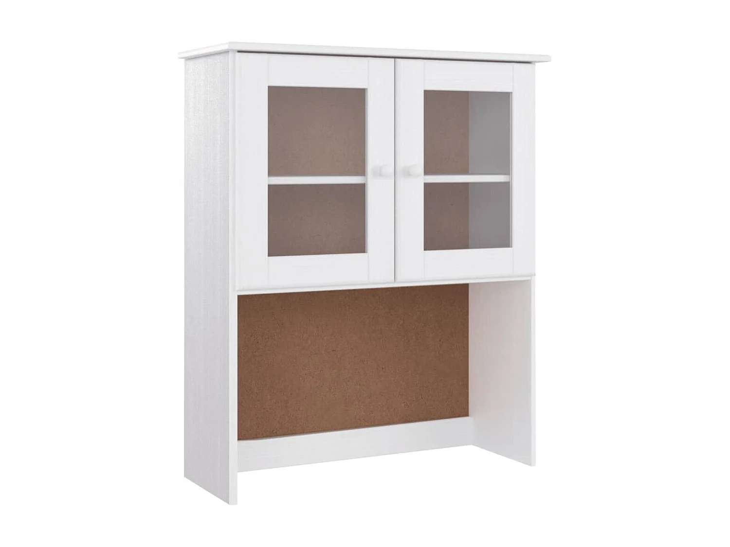 Credenza ALTA Bianca 77x35x165 cm in Legno Massello di Pino