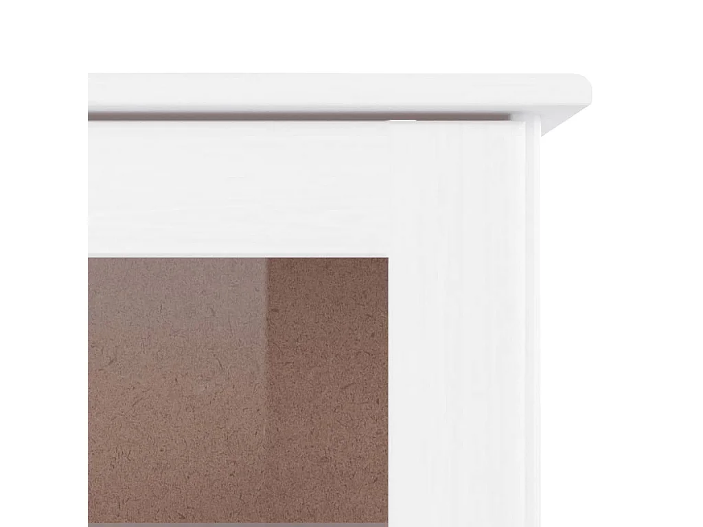 Credenza ALTA Bianca 77x35x165 cm in Legno Massello di Pino