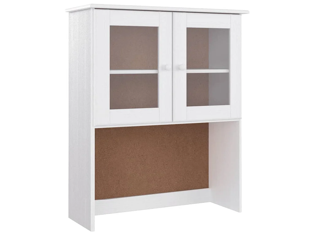 Hoge kast ALTA 77x35x165 cm massief grenenhout wit