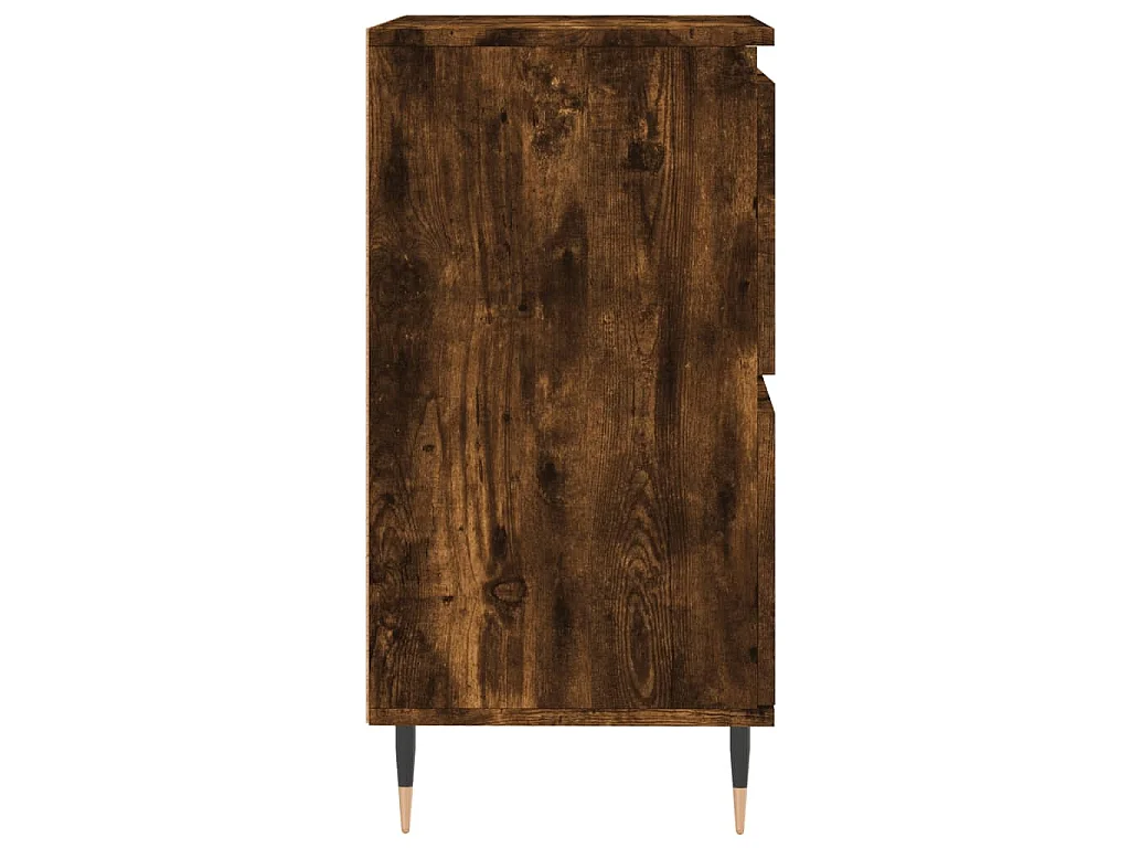 Dressoirs 3 st bewerkt hout gerookt eikenkleurig