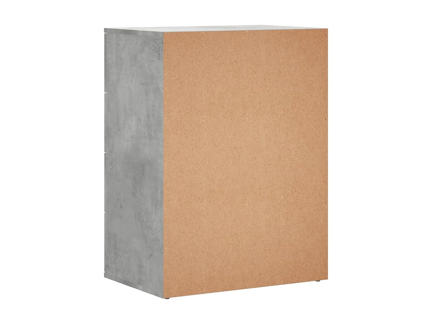 Credenze 2 pz Grigio Cemento 60x39x80 cm in Legno Multistrato