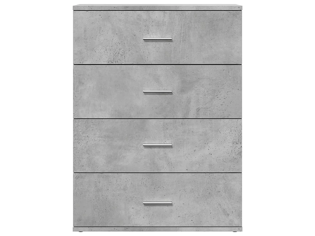Credenze 2 pz Grigio Cemento 60x39x80 cm in Legno Multistrato