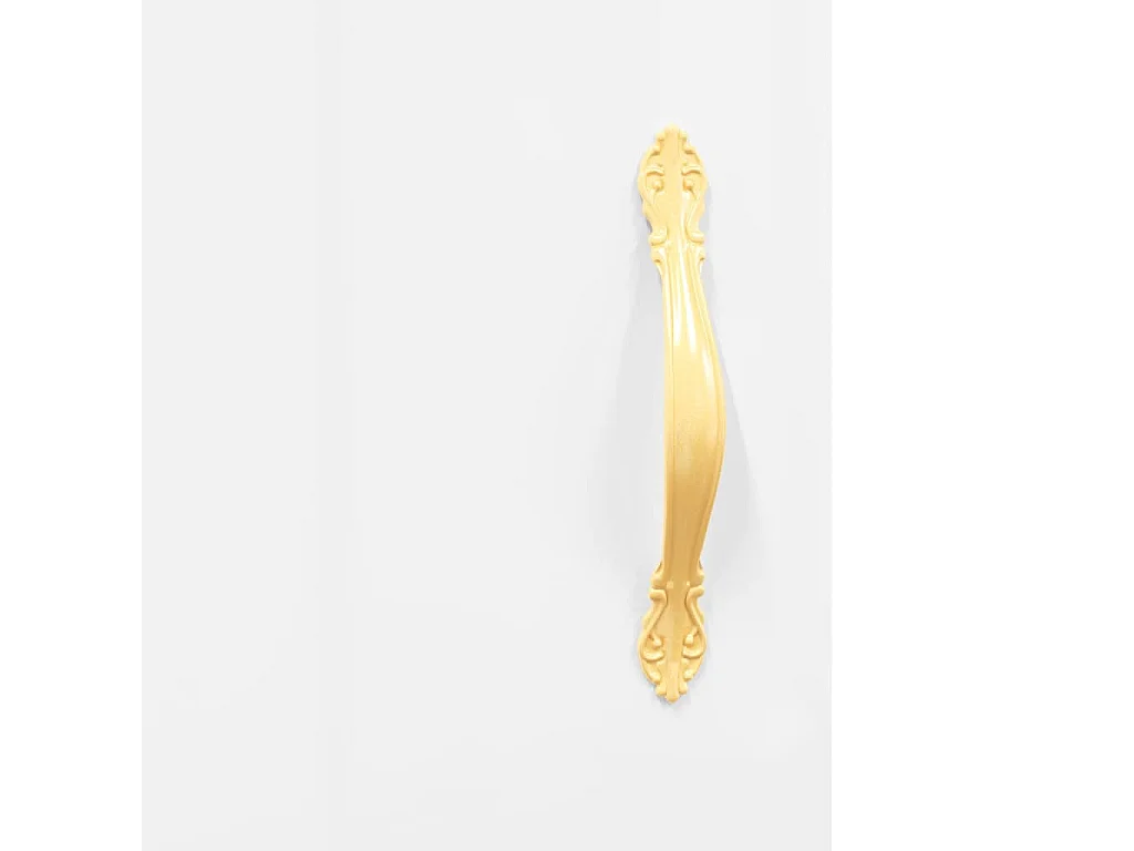 Buffet Blanc brillant 69,5x34x90 cm Bois d'ingénierie