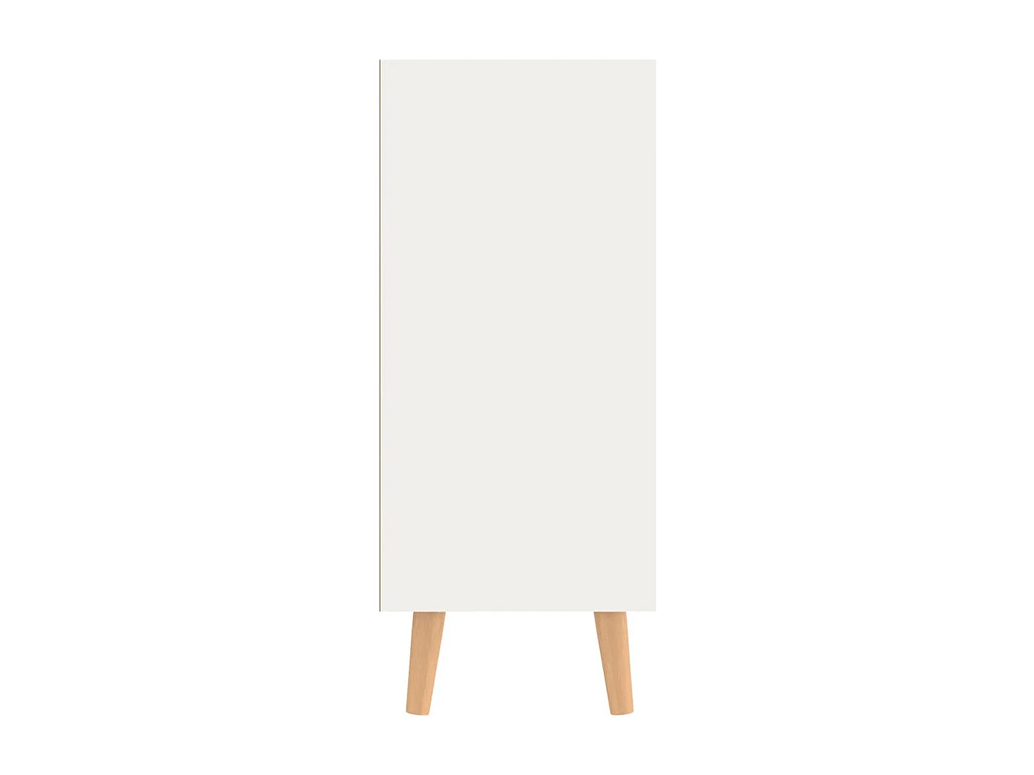 Buffet blanc et chêne sonoma 90x30x72 cm bois d'ingénierie