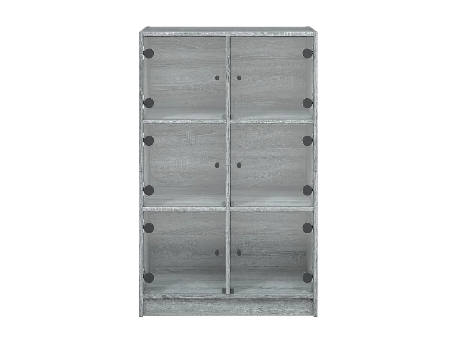 Buffet haut avec portes gris sonoma 68x37x109cm bois ingénierie