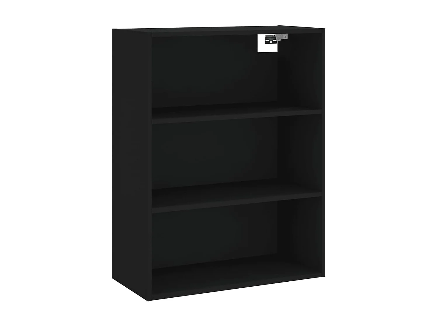 Buffet haut Noir 69,5x34x180 cm Bois d'ingénierie