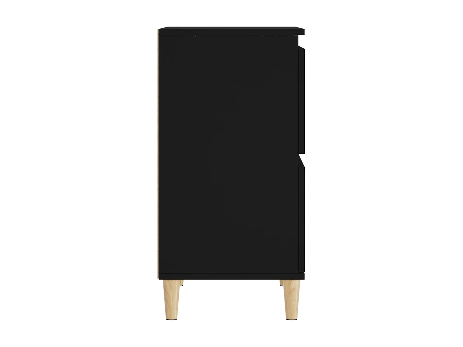 Aparadores 3 pcs 60x35x70 cm derivados de madeira preto