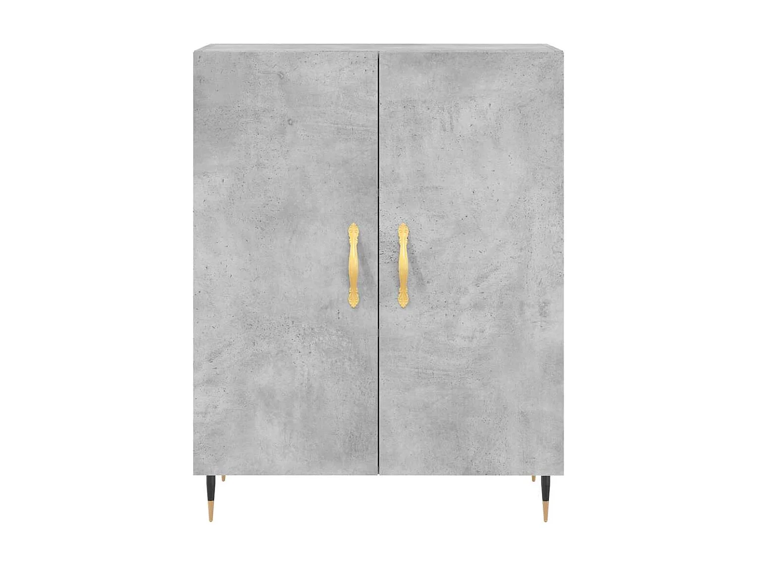 Buffet gris béton 69,5x34x90 cm bois d'ingénierie