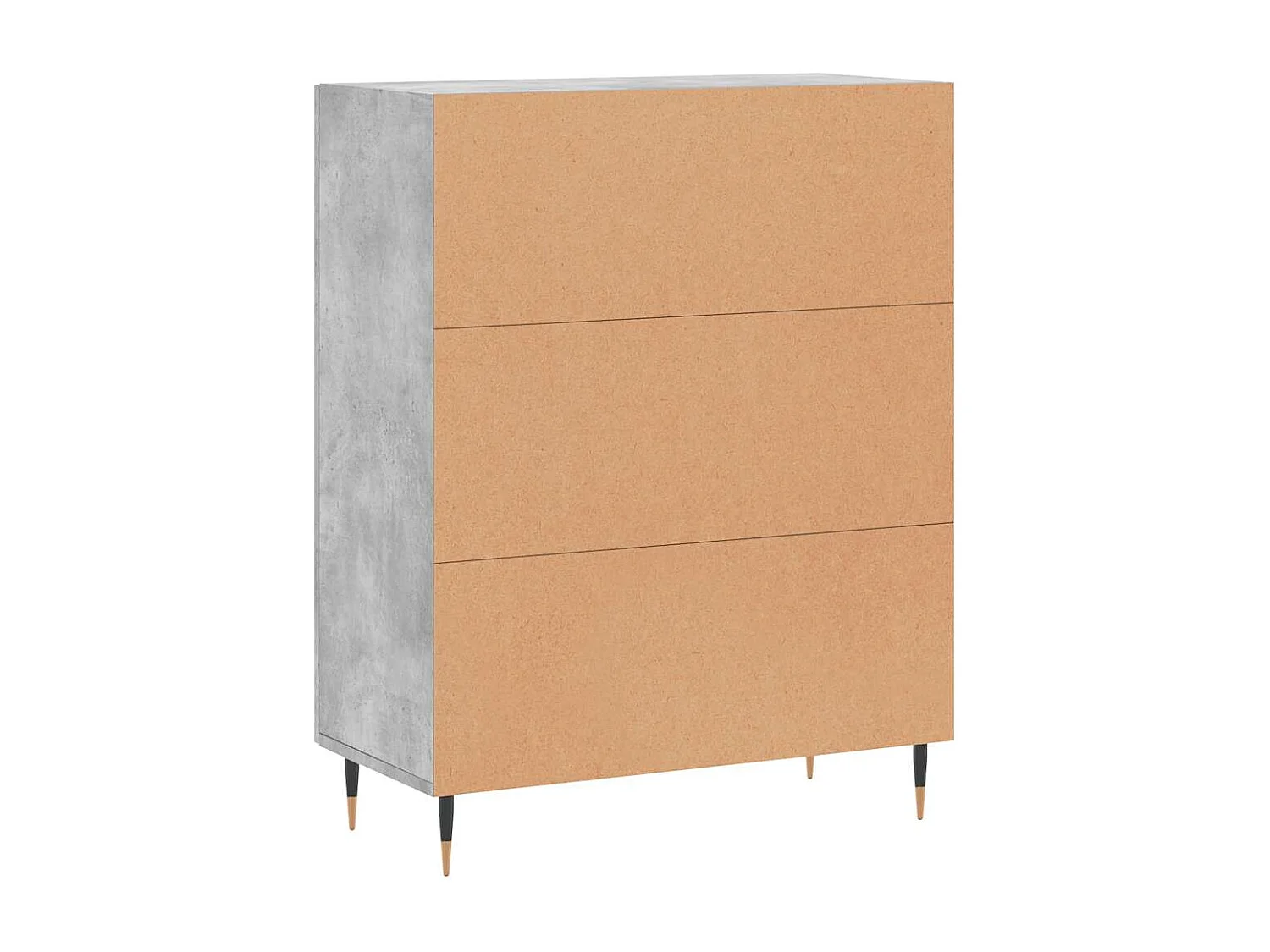 Buffet gris béton 69,5x34x90 cm bois d'ingénierie